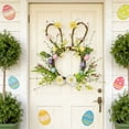 thumbnail image 4 of Easter Wreath for Front Door with Easter Bunny Design, 15.74 Inch Plastic Spring Wreath for Holiday Home Decoration and Party Decor, 4 of 7