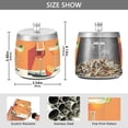thumbnail image 2 of Yayeee Ashtray with Lid for Cigarette Smokeless Stainless Steel Home Ash Holder, Orange Glasses, 2 of 7