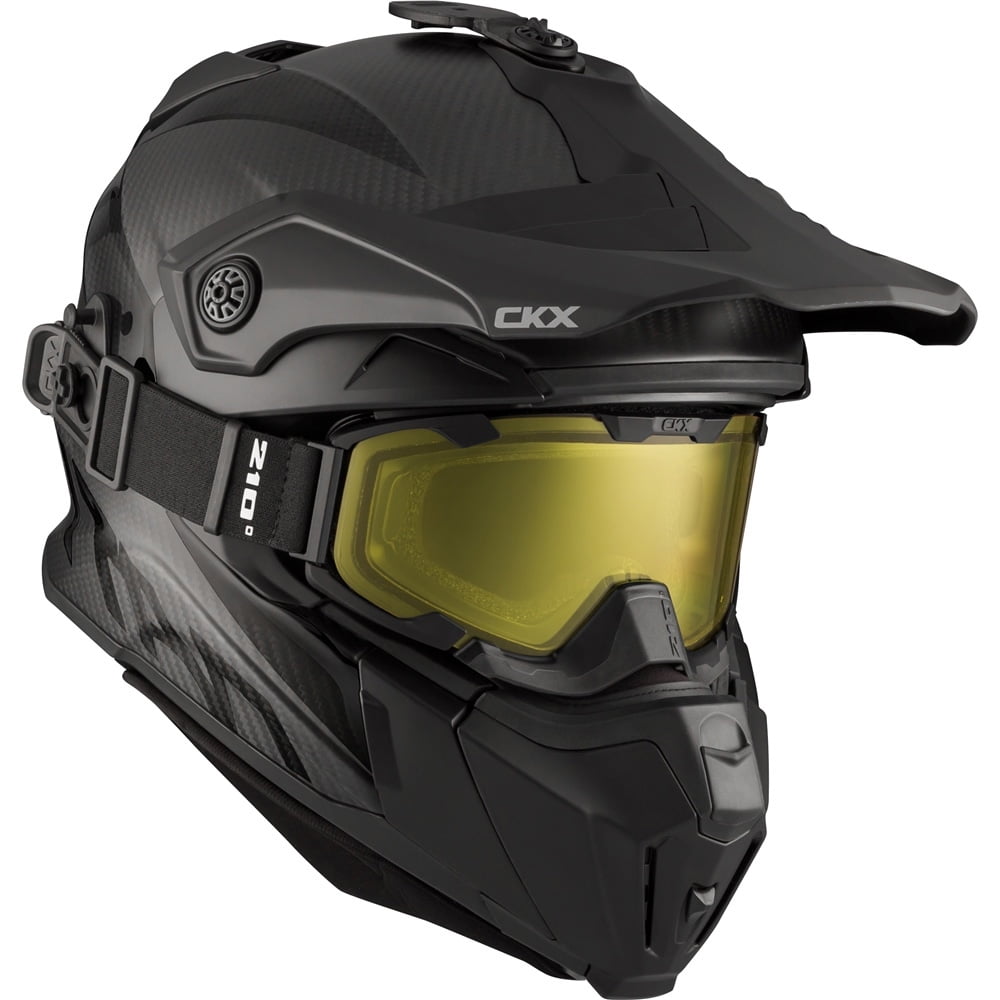 CKX Titan Original Carbon Full Face Snowmobile Helmet Carbon Grey 507252