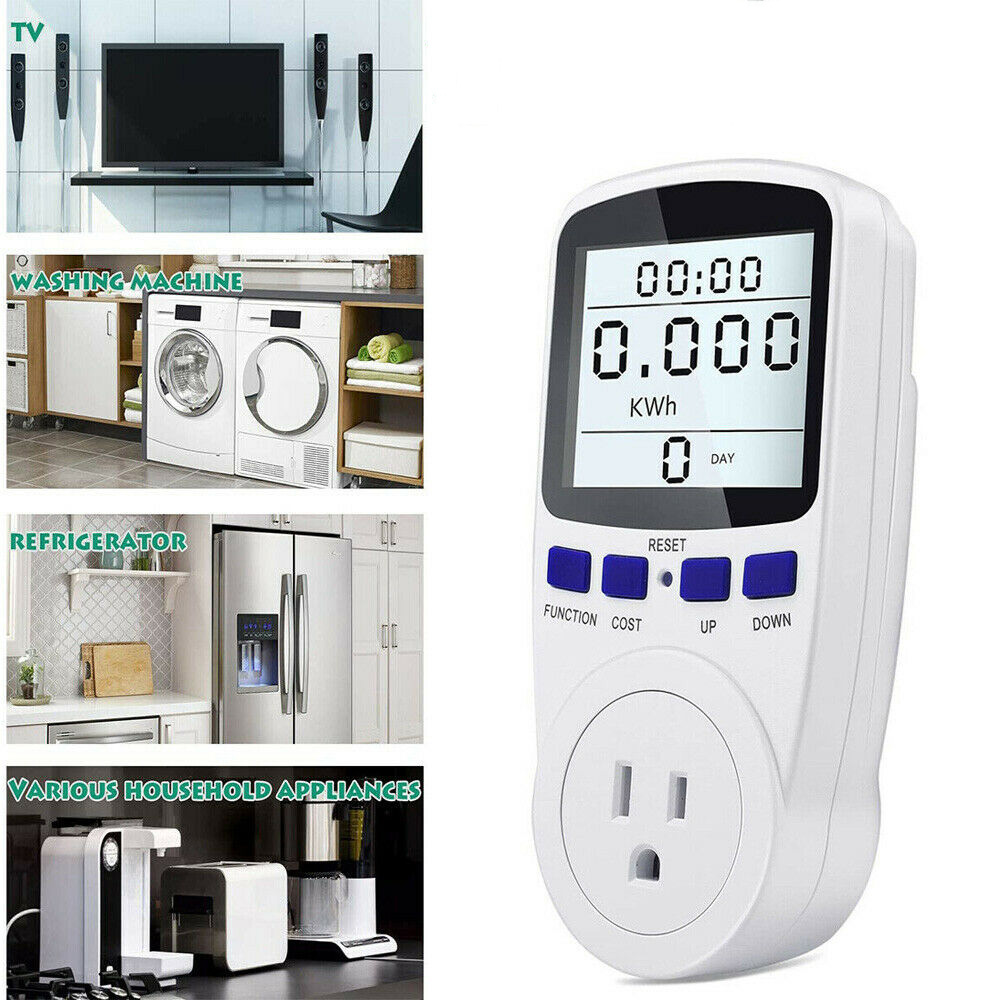 Home Electricity Usage Monitor, Electrical Usage Monitor Consumption, Energy Voltage Amps Kill