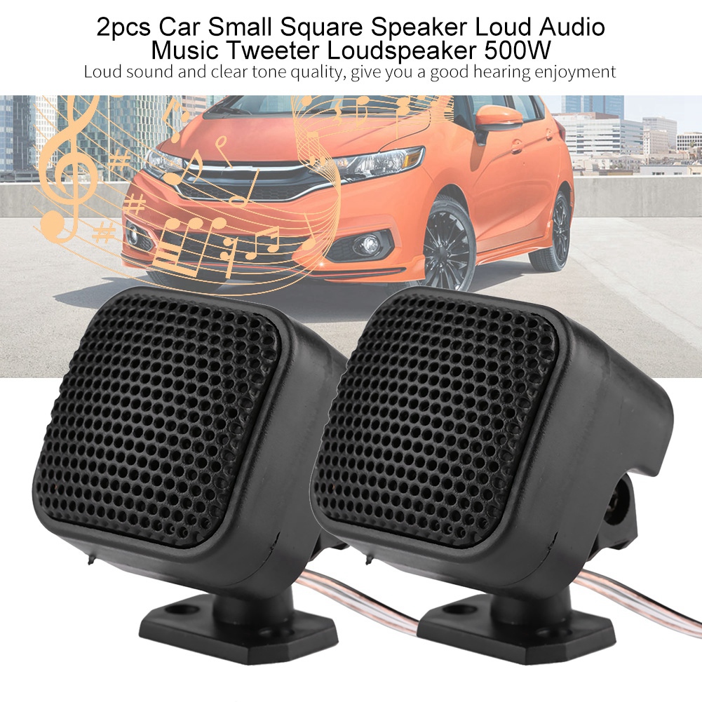 Mgaxyff Audio Tweeter,2pcs Car Small Square Speaker Loud Audio Music Tweeter Loudspeaker 500W , Car Audio Loudspeaker - image 4 of 8