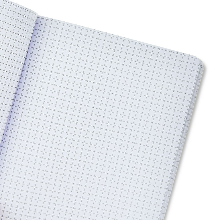 Pen+Gear Grid Ruled Poly Composition Notebook, 7.5" x 9.75", White, 80 Sheets