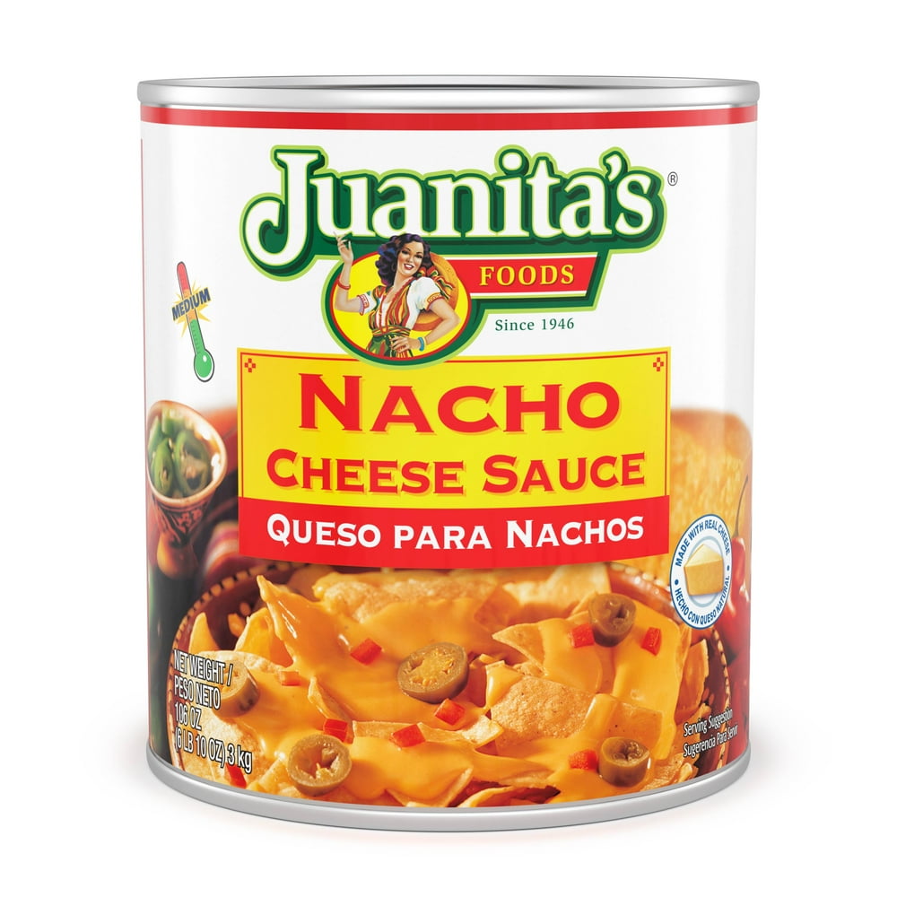 Juanita's Foods Medium Nacho Cheese Sauce, 106oz can