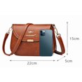 thumbnail image 2 of Bolso cruzado de lujo para mujer, Cartera de hombro de cuero suave de alta calidad, de diseñador famoso, 2024, 2 of 6
