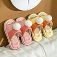 thumbnail image 4 of Zecgelong Children Shoes Fashion Linen Slippers Cute Sartoon Wood Floor Indoor Boys And Girls Slippers Lightweight Travel Slippers for Kids Size 5.5-6 Years, 4 of 4