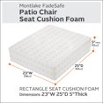 thumbnail image 3 of XNKOLMJ Coussin de Mobilier de Patio Extérieur en Mousse 23, x 25, x 5, 3 of 8