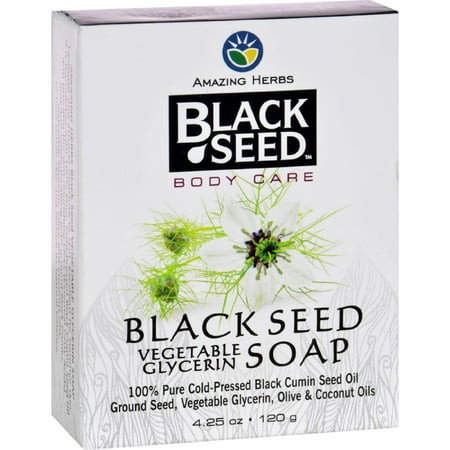 Amazing Herb Black Seed Soap, 4.25 Oz (Best Soap For Black Men)