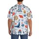 thumbnail image 3 of Fotbe Watercolor Nautical Camisa Estampada de Manga Corta para Hombre, Casual de Verano, Estilo Playero, Sin Arrugas-Small, 3 of 5