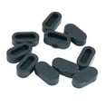 thumbnail image 1 of Conjunto de Tapones de Silicona para Protección contra Polvo - Pack de 10 Unidades, Color Negro, 1 of 5