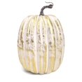 thumbnail image 2 of Halloween Pumpkin, Silver Distressed Artificial Pumpkin, Fall Pumpkin Decor for Home, Thanksgiving Table Centerpiece, Harvest Farmhouse Home Accent, 1 Piece, 2 of 8