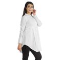 thumbnail image 3 of phagun Chemise Formelle Asymétrique à Manches Longues en Mandarine pour Femme, 3 of 7