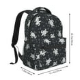 thumbnail image 4 of Hirioo Turtle Print Laptop Backpack Lightweight Casual Travel Daypack for College Workplace Travel, 4 of 5