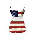 thumbnail image 6 of AnuirheiH American Flag Tank Tops for Women 4th of July Clothes Sleeveless Patriotic Shirts Women Summer Casual V-Neck Strap Sleeveless Sling Vest Camisoles Summer Printed Cami Tank Tops, 6 of 6