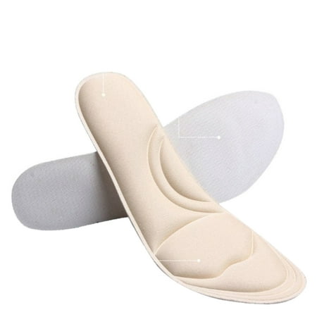 Memory Foam Flexible Damping Foot Care Massage Insoles Thicker Non-slip ...