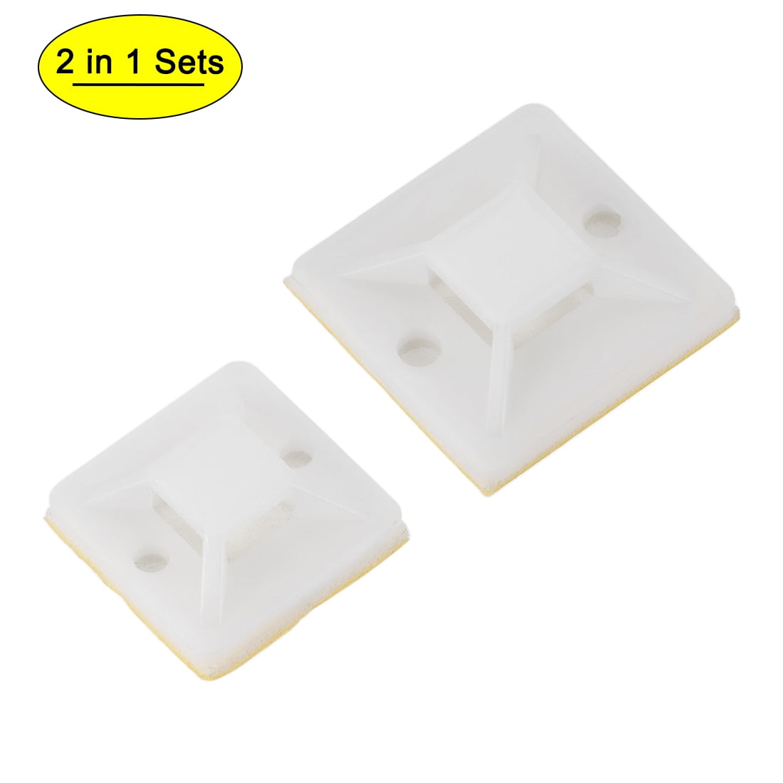 10/20/50 Pcs Self Adhesive Cable Tie Mount Base Holder 20 x 20mm 