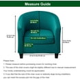 thumbnail image 2 of CHUNTIAN 2 Piece Club Chair Slipcover Stretch Barrel Chair Covers Solid Tub Chair Slipcovers Soft Armchair Covers Removable Furniture Protector Arm Chair Cover for Living Room,Green, 2 of 5