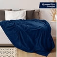 thumbnail image 2 of Cama polar Blanket Utopia, tamaño queen, color azul marino, 300 g/m², microfibra, 2 of 3