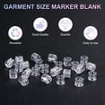 thumbnail image 2 of Uxcell 300-Pack Marcadores de Perchas para Ropa, Clips de Tamaño XL de Plástico Codificados por Color para Prendas que se Ajustan a Varillas de 3mm-5mm [Transparente], 2 of 6