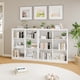 thumbnail image 4 of QinaQin Librero organizador de 6 cubos y 53 pulgadas de alto, diseño moderno con sistema antivuelco para sala, recámara u oficina en casa, 4 of 6