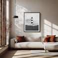thumbnail image 2 of Bodie Island Lighthouse 01 B&W - Nags Head North Carolina Photography Lighthouse Black and White Coastal Architecture Beach Scenic Vintage Black Framed Wall Art Print 11 x 14 inches, 2 of 4