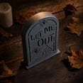 thumbnail image 3 of Tepsmf Lit Halloween Tombstone Outdoor Decoration, Lighted Grave Scene Prop, Spooky Yard Stake Sign for Garden Lawn Walkway Party, 3 of 6