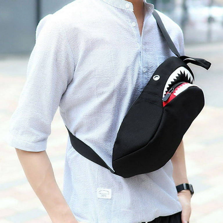 Jinnoda Shark Mouth School Backpack Usb Charging Night Luminous Bag For Travel Multicolor One Size