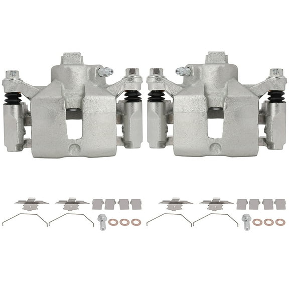 2PCS Rear Driver & Passenger Side Disc Brake Calipers (w/Bracket) 1 Piston 2000-2005 for Chevy Impala 3.4L 2000-2005 for Chevy Monte Carlo 3.4L