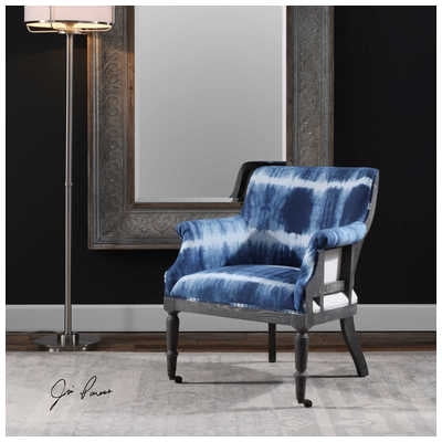 UPC 792977233856 product image for Uttermost Royal Cobalt Blue Accent Chair 23385 | upcitemdb.com