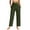 Army Green, variant on Womens Casual Pants Stretchy Solid High Waist Capri Fitness Leggings for Sports Slacks for Women Army Green XXL