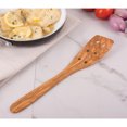 thumbnail image 4 of Eddington’s Italian Olive Wood Pierced Spatula, Handcrafted in Europe, 4 of 11