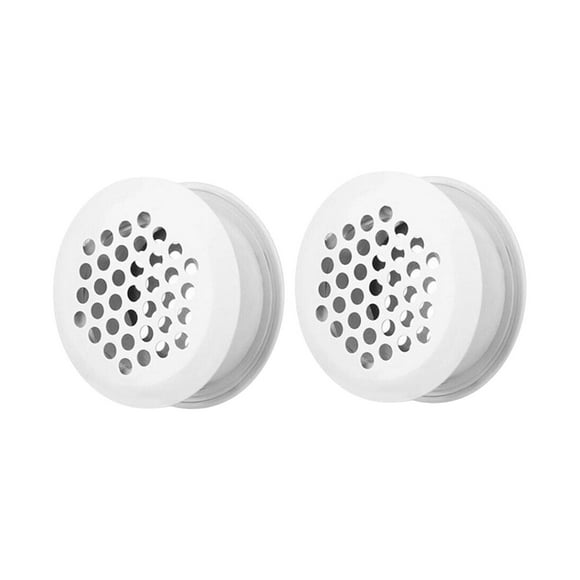 Rejilla de ventilación de malla, orificios de ventilación para gabinetes, cubierta de malla WT01, respiraderos de sofito redondos Blanco