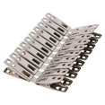 thumbnail image 2 of 20/40/60PCs food bag clip clothes pegs stainless steel washing line hang pins windproof metal clamps (20pcs), 2 of 7
