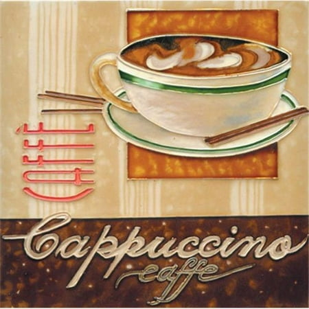 En Vogue B-246 Cappuccino Caffe - Decorative Ceramic Art Tile - 8 in. x 8