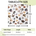 thumbnail image 2 of Cartoon Dog Square Fitted Tablecloth with Elastic Edge,Square Table Cover,Washable Elastic Table Cover for Home Kitchen Party Decor 34"x34", 2 of 6
