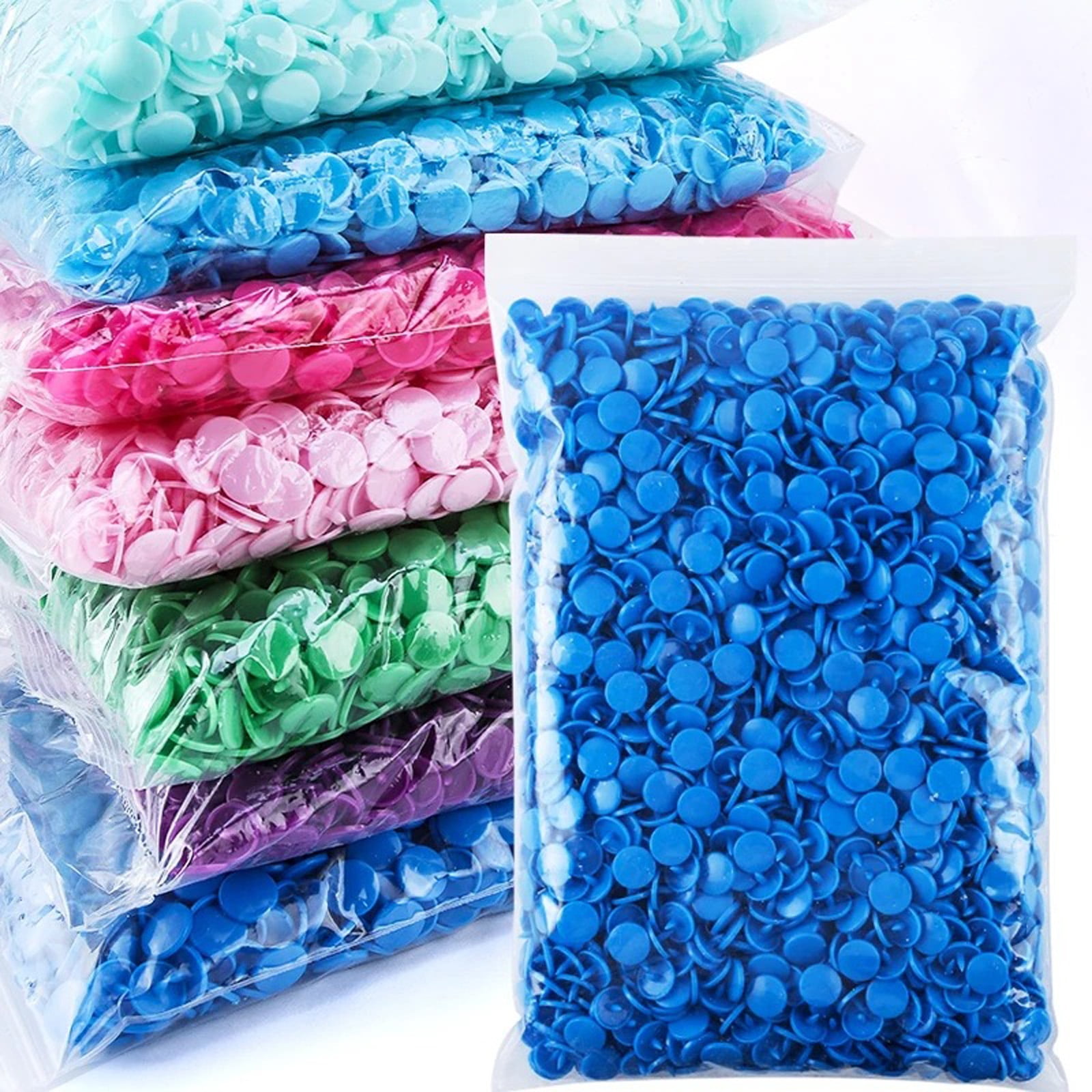 1000Sets Resin Button Fasteners 12mm Press Button for Bibs Baby Clothing Cloth Diapers Colorful Press Button for Sewing
