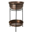 thumbnail image 6 of Safavieh Naka 2 Tier Outdoor Copper Beverage Tub with Stand, 6 of 8