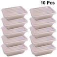 thumbnail image 6 of Homoyoyo 10PCS Disposable Food Storage Containers Yellow Meal Boxes 700ML PP and Paper Material Microwave Safe, 6 of 6