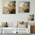thumbnail image 4 of Designart "Modern Liquid Shapes in Gold and Grey IV" Abstract Framed Wall Art Decor - Modern Gold Abstract Modern Shapes Living Room Framed Canvas Art, 4 of 6