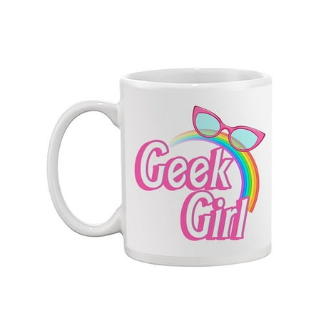 

Geek Girl With Rainbow Mug - Image by Shutterstock
