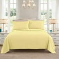 thumbnail image 2 of Sweet Home Collection 1500 Series Bed Sheets - Extra Soft Microfiber Deep Pocket Sheet Set - Pale Yellow, Twin XL, 2 of 6