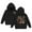 1#Black160, variant on Byoo Toddler Girl Hooded Sweatshirt Letter Graphic Full Sleeved Hoody Top Soft Loose Fit Children Pullover Sweatshirts,2-3T