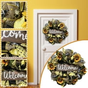 Cyber Monday Deals 2021!Tuscom Simulation Leaf Bee SunflowerWreath Artificial Garland Hanging Pendants Wedding
