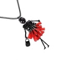 thumbnail image 2 of Girl Decorative Necklace Long Cartoon Crystal Necklace Simple Funny Pendant Chain for Woman (Red), 2 of 4
