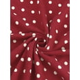 thumbnail image 5 of Agnes Orinda Women's Plus Pajamas Adjustable Strap Polka Dots Ruffle Hem Nightgown, 5 of 5