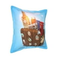thumbnail image 2 of Bingfone Decorative Pillow Covers 16"X16" Trip To London Couch Pillow Cases Modern Farmhouse Covers For Couch Sofa Bed, 2 of 9