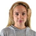 thumbnail image 2 of C.C Soft Winter Warm Adjustable Headband Ear Warmer Earmuffs, Camel, 2 of 4