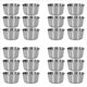 thumbnail image 1 of 24 Tazas de Salsa para Mojar de Acero Inoxidable de 2 Onzas, Mini Tazones para Salsa, Tazas de Condimentos de Metal Reutilizables, Recipientes para Moldes (Plateados), 1 of 5