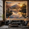 thumbnail image 6 of Koi Fish Swimming in Mountain Lake, Serene Japanese Inspired for Meditation Enthusiasts, Serene Landscape Art Decor, Holiday Gift, Tapestry Wall Hanging for Meditation Room and Yoga Room, 6 of 7