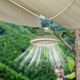 thumbnail image 5 of Xihbxyly Ventilador de Techo Multifuncional con Luz Led Regulable, Recargable Por Usb, Aromaterapia, Ideal para Uso Doméstico y de Camping, 21 X 17 Cm, Color Verde y Blanco., 5 of 7