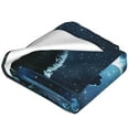 thumbnail image 2 of Bingfone Celestial Ram Night Sky Print Flannel Fleece Blanket Throw Blanket for Bed,Sofa,Couch,Travel,Camping(50"x40" ), 2 of 8